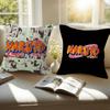 Anime Narutoes Logo Maple Design Cushion Cover Happy Autumn Harvest Decor Holiday Decorati Pillow Cover