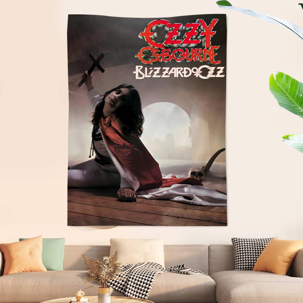 Rock Singer Ozzy Osbourne Anime Tapestry Art Science Fiction Room Home Decor Wall Art Decor