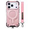 Luxury Cool Strong Magnetic Phone Case for iPhone 17 Pro Max 16 Plus 15 14 13 12 11 for Magsafe Shockproof Strap Slim Fit Cover