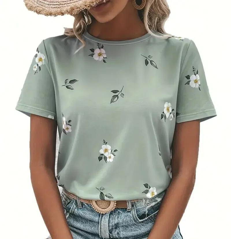 

XXS-6XL Плюс Размер Лето Открытый Женская Футболка Повседневный Круглый Вырез Короткий Рукав Топы Уличная Мода Женская Одежда Оверсайз 3XL