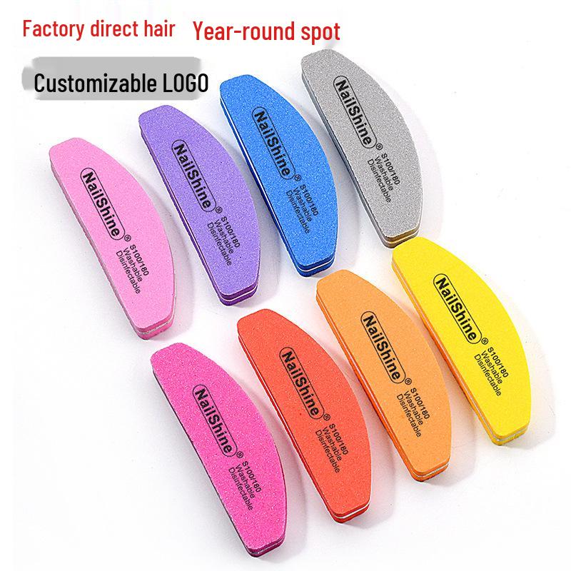 

Mini Waterproof Half-Moon Nail Buffer Sponge