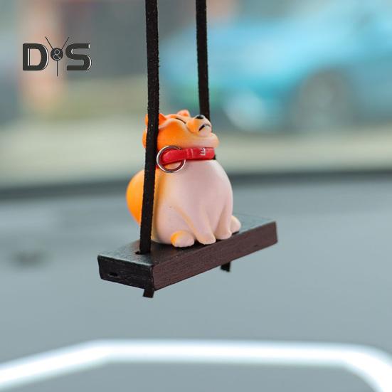 Hund Auto Hängendes Ornament Niedliche Hundeform Rückspiegel Hängendes Auto Klimaanlage Innenzubehör