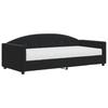 Vidaxl Sofa Z Materacem Do Spania, Czarna, 90X200 Cm, Aksamit
