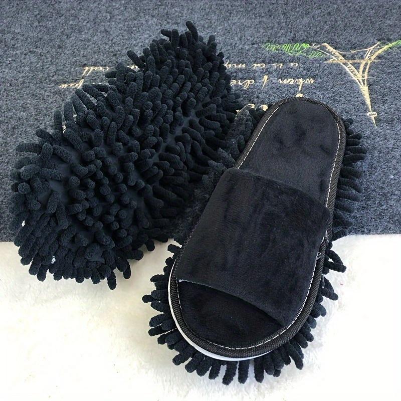 1 Pair Microfiber Dust Mop Slippers Lazy Quick Cleaning Floor Cleaning Slipper Washable Home Shoes Home Bathroom Cleanning Tools