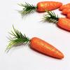 12Pcs Realistic Artificial Simulation Carrot Easter Decoration Lightweight Foam Lifelike Fake Vegetable Craft Miniature Prop