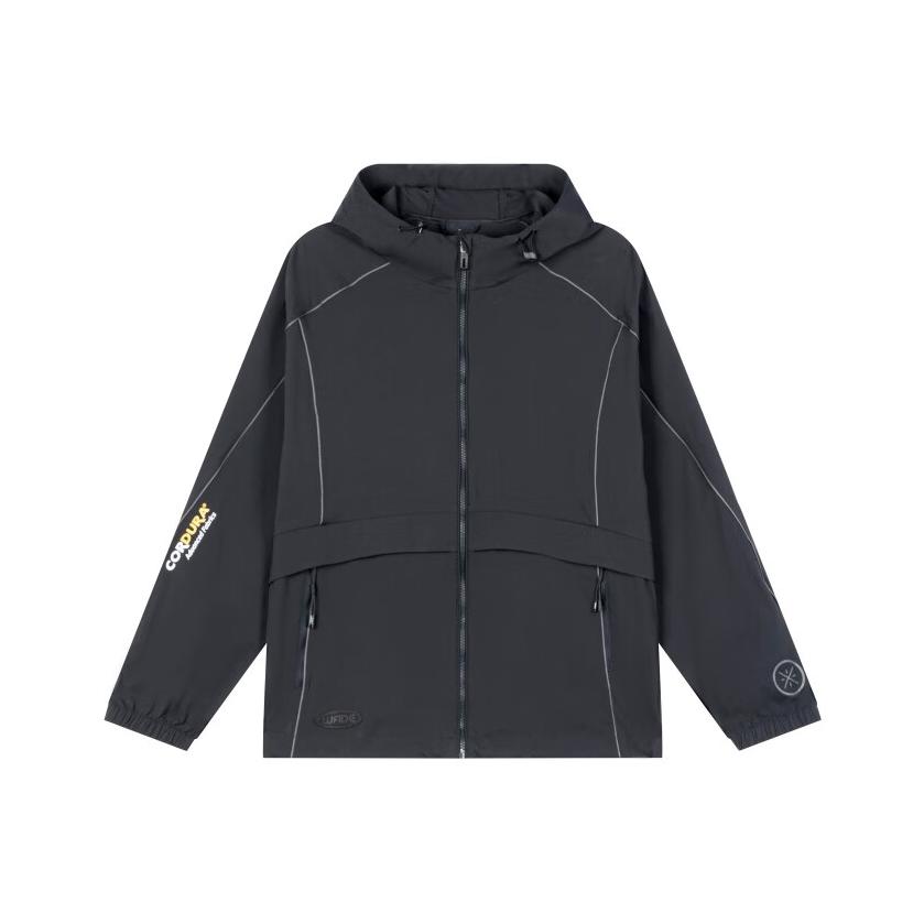 

Li-Ning Серия Уэйд Принт Букв Толстовка с Капюшоном на Молнии Спортивная Ветровка Мужская Верхняя Одежда AFDV209-7 M