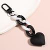 Valentine's Heart Shaped Keychains Wedding Party Gifts Plastic Heart Keychains