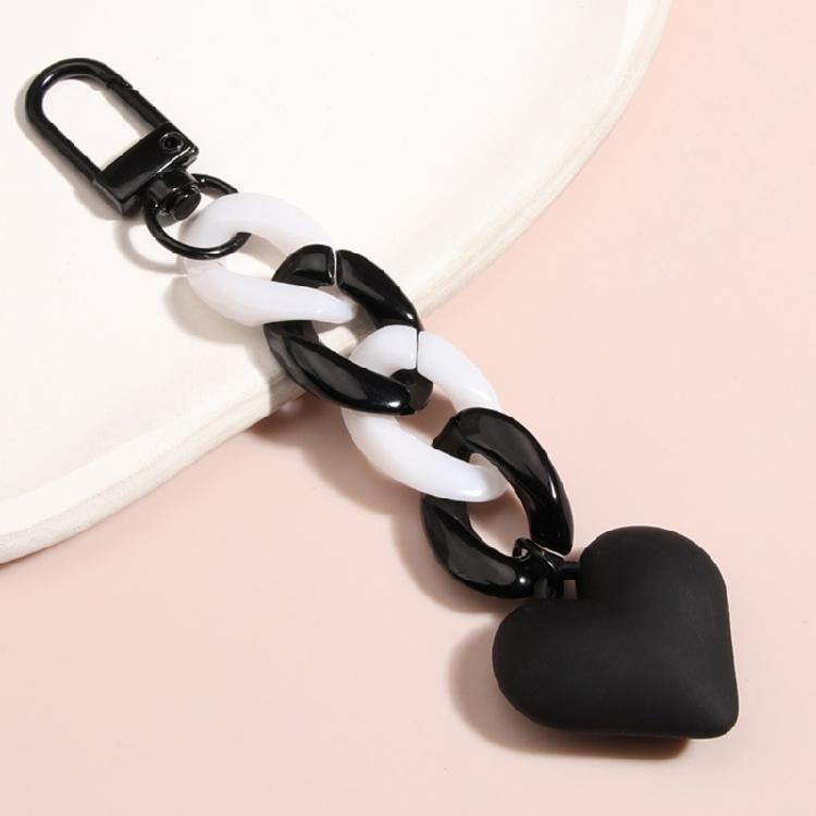 Valentine's Heart Shaped Keychains Wedding Party Gifts Plastic Heart Keychains
