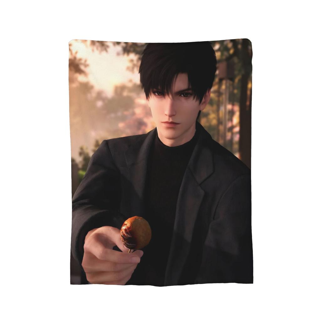 Love And Deepspace Zayne Blankets Flannel Decoration  Multi-function Lightweight Thin Throw Blankets for Sofa Car Bedspreads