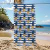 Coperta Telo Microfibra Leggero Asciugatura Rapida con Strisce di Ananas Frutta Estiva per Spiaggia Piscina Palestra Nuoto Bagno, Viaggio Vacanza