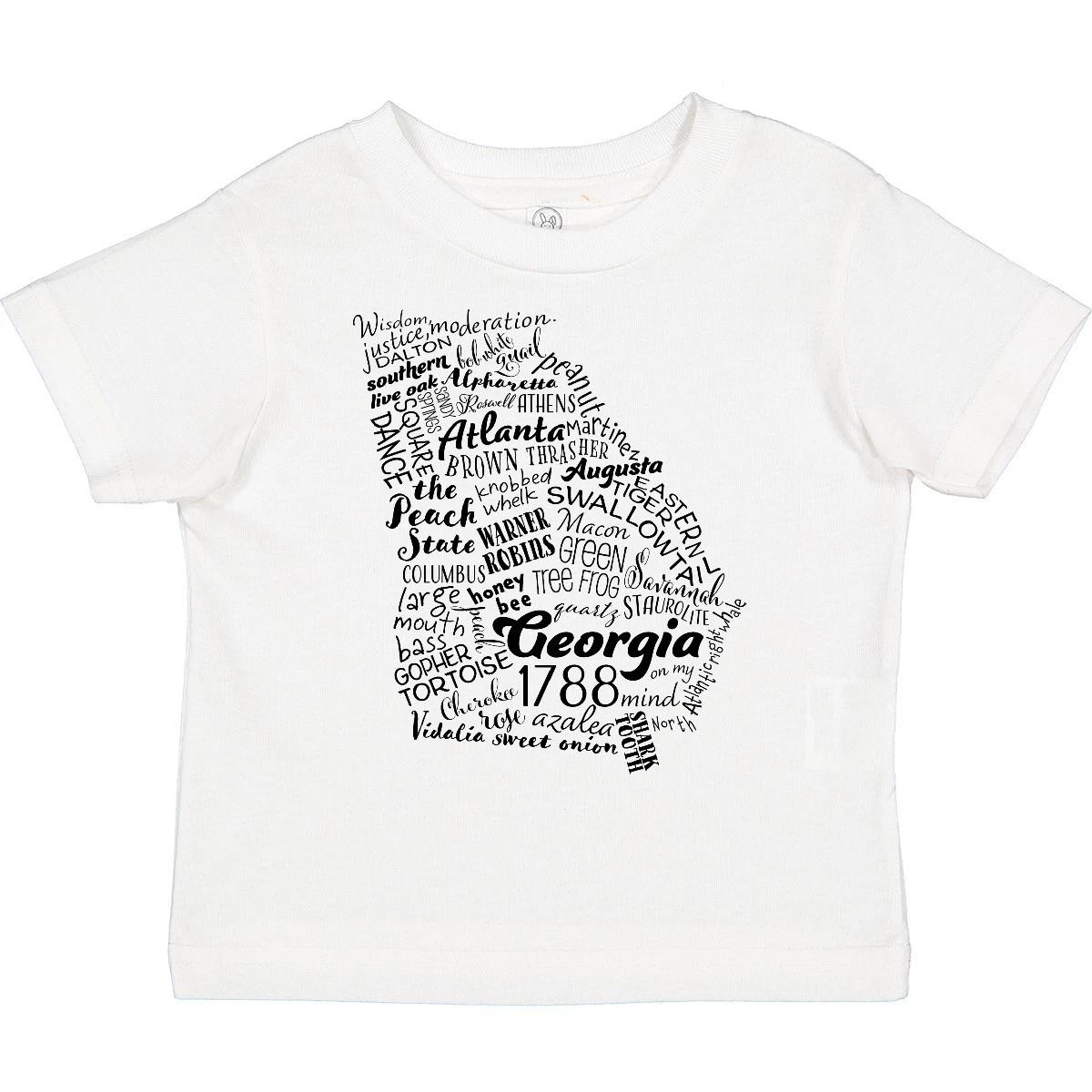Inktastic Georgia State Word Salad Toddler kids boys T-Shirt Home Georgie Atlanta Augusta 130