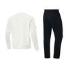 Li-Ning Fashionable Skin-Friendly Fleece Warm Round Neck Sweatshirt Comfortable Long Pants Casual Sports Suit AWDTE67-3-+AKLUA75-5