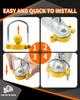METOWARE Universal Adjustable Heavy Duty Steel Trailer Hitch Lock Anti-Theft Trailer Ball Lock Tow