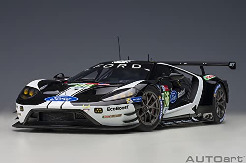 AUTOart 1/18 Scale Finished Model 81910 Ford GT 2019 #66 Le Mans 24 Hours LMGTE Pro Class Black/White