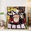Artistic Jujutsu Kaisen Weekly Jump Cover Multicolor Throw Blanket, Ultra Cozy Blanket for Everyday Use, Cozy Fleece Throw for Family Nights