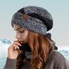 Frauen Herbst Winter Hut Schal Set Winddicht Kälte Prävention Weiche Dicke Fleece Gefüttert Schal Beanie Hut