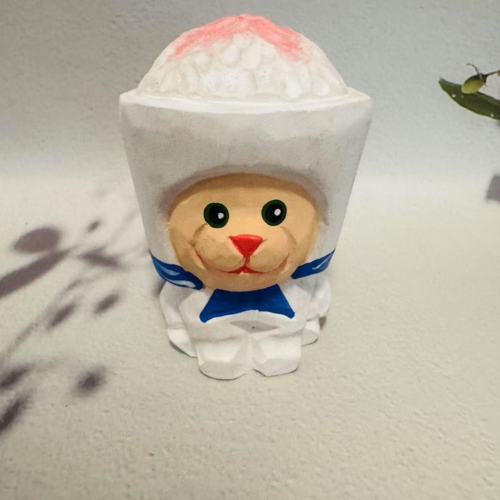 

Wooden Lucky Cat Craft Decor With Cute Design For Home Office And Car Interior Style G