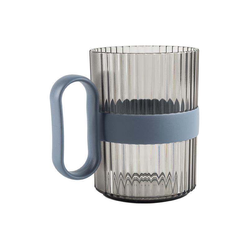 Light Luxury Minimalist Couple's Toothbrush Holder and Water Cup with Handle