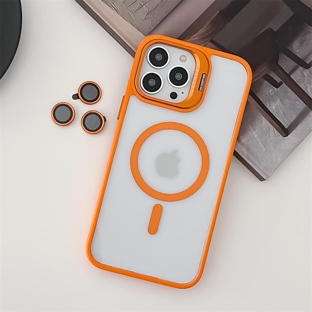 

Магнитный чехол-подставка для камеры iPhone 15 14 13 12 11 Pro Max Plus для Magsafe Lens Film Clear Hard Acrylic Cover for iphone13(6.1 )