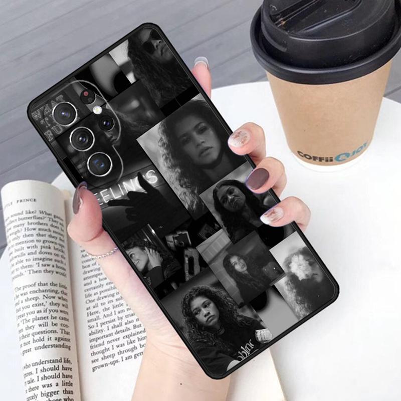 American TV Series Euphoria Phone Case Cover For Samsung Galaxy S24 S25 Ultra S21 S22 Ultra S10E Note 10 Plus Note 20 FE S23