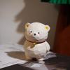Hand Carved Wooden Bell Bear Miniature Cute Animal Figurine Office Desk Decor
