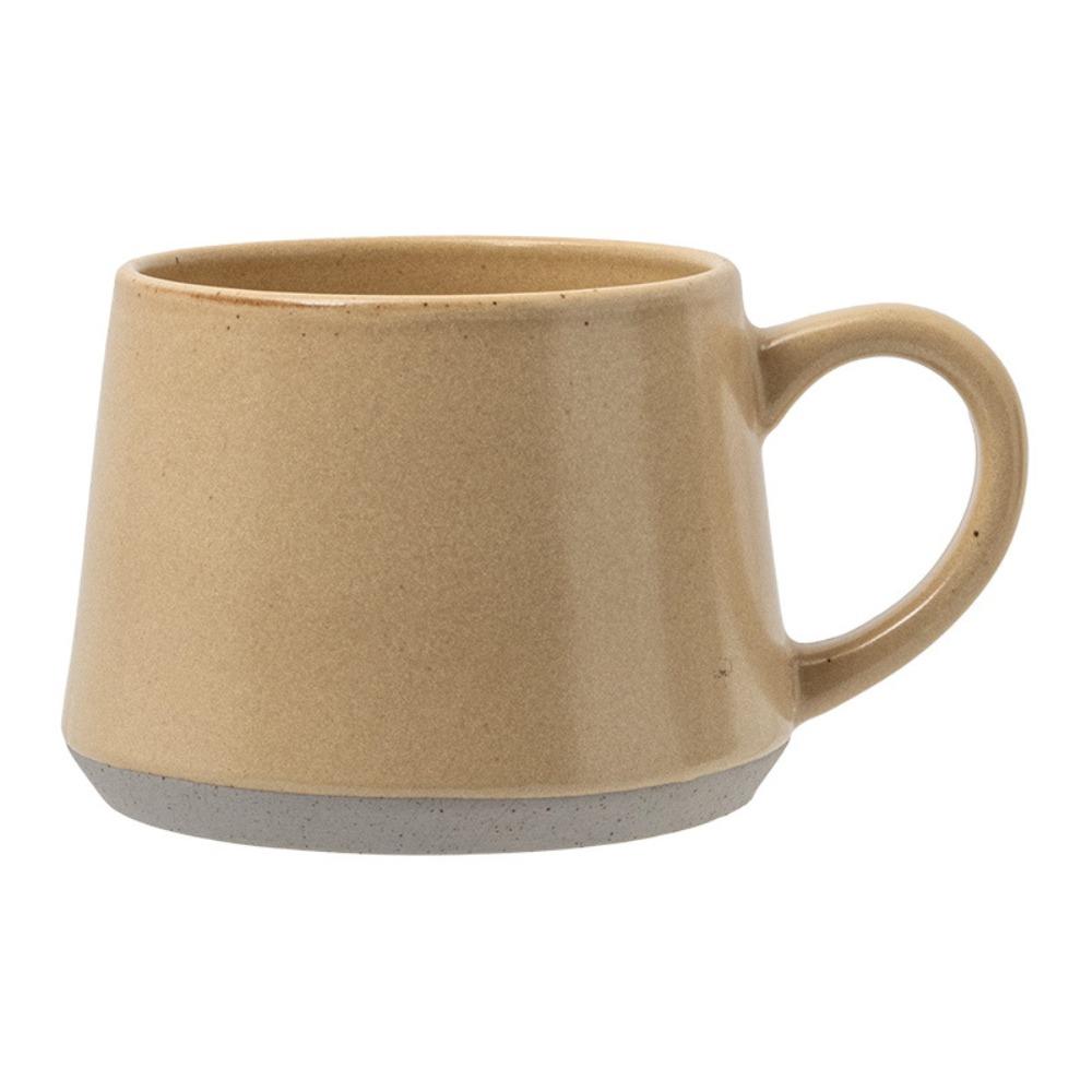 380 мл Ретро Чашка для чая Минималистичная Керамическая Посуда для напитков Креативная Керамическая Кружка для кофе Домашний Декор абрикосовый
