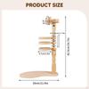 Wood Embroidery Hoop Holder Sewing Craft Project, Beginners Adjustable Height for Study Bed, Bedroom