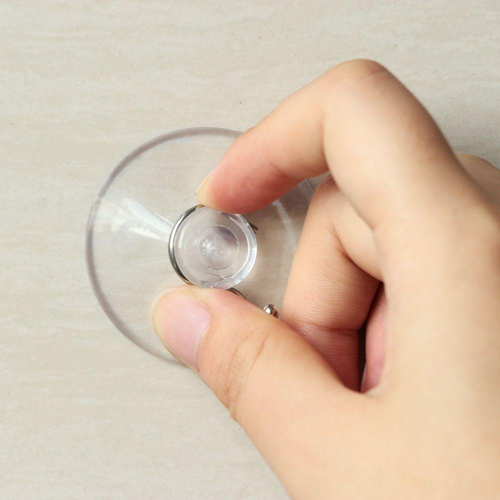 10Pcs/set Bathroom Home Clear Rubber Hangers Transparent Sucker Suction Cup Wall Hook