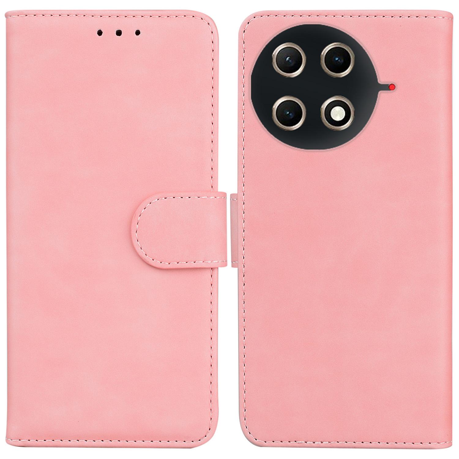 

For TECNO Camon 30S 4G/30S Pro 4G Case Solid Color Leather Wallet Phone Cover Pink