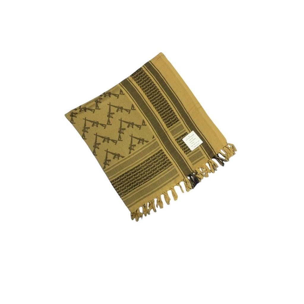 Camouflage Jacquard Keffiyeh Scarf - 100% Cotton Muslim Outdoor Shawl