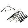 MAWA MAWA Body Form Hangers for Suits and Coats with Set of Warranty German-made Non-Slip Clips, 42LK, 10, Black, 10-Year
