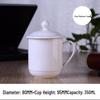 White Ceramic Office Mug with Handle
