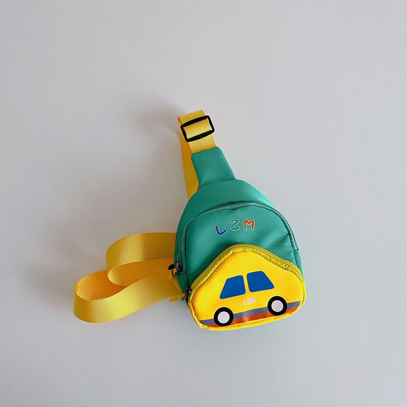 Car Pattern Childrens Canvas Backpack Fun Style School Weekend Bags Outings