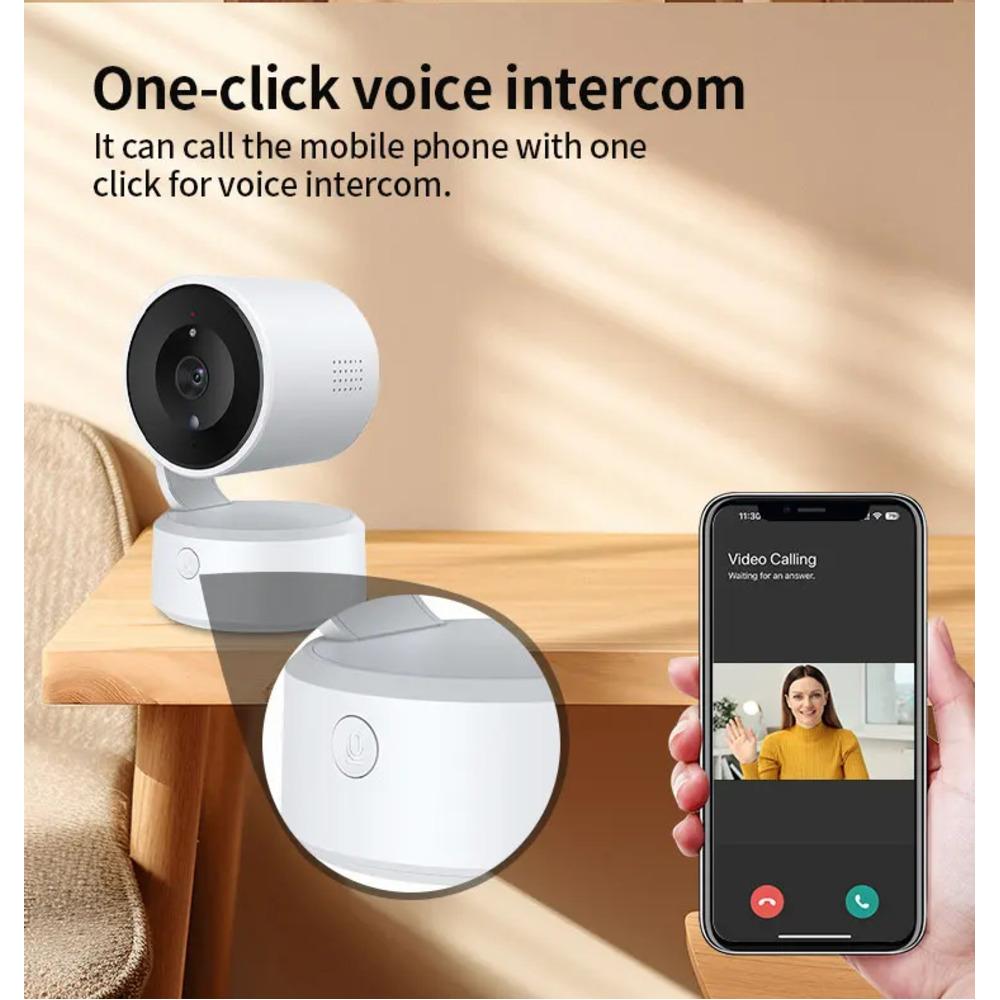 Tuya Wifi Indoor 5MP One touch call Baby Monitor Two Way Talk Security IP Camera Video Surveillance Wireless 4X Zoom Cam