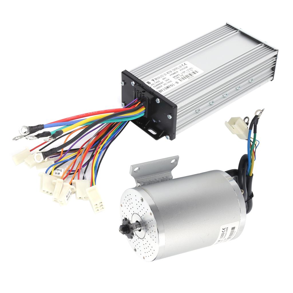 2000W 48V Brushless Motor Controller Throttle Pedals Refit Chain Spocket Conversion Kit