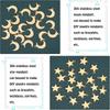304 Stainless Steel Charms & Pendants Star/Moon Golden 11.5~16x9.5~11x0.9~1mm Hole: 1.4mm 40pcs/box