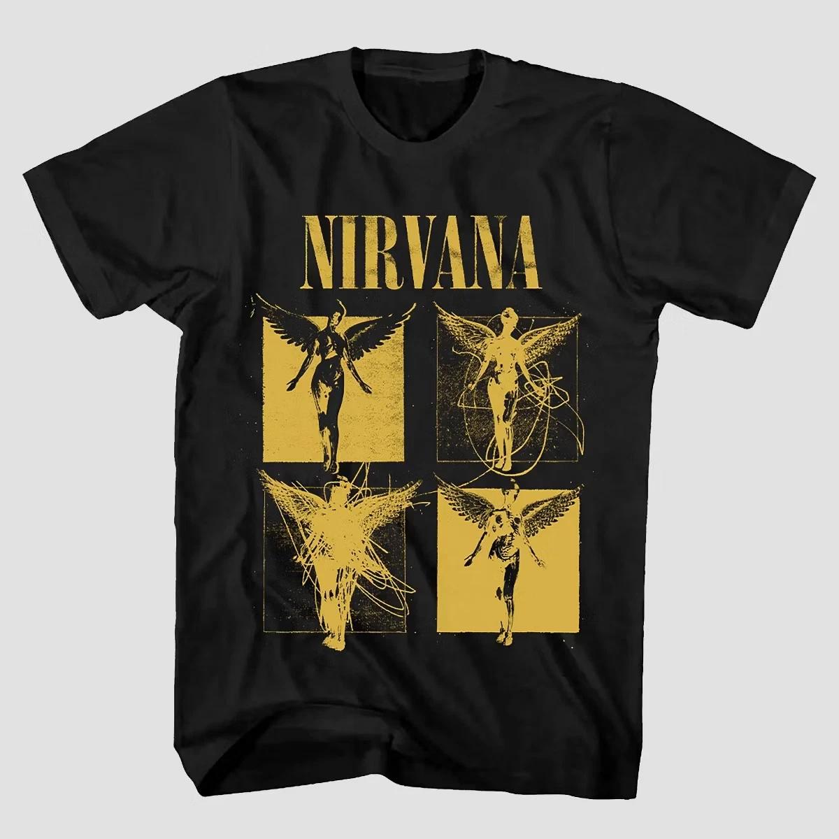 

Men s Nirvana Short Sleeve Graphic T-Shirt - Black L