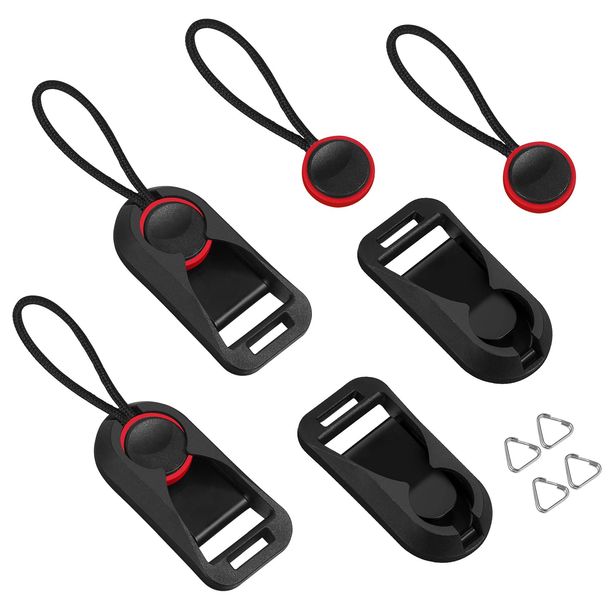 

Cobby Anchor Links Strap Adapter with Triangular Universal for Cameras and Black and Red of Ring, Binoculars, (Set 4)