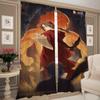 Home Interior Kitchen Curtains Living Room Door Curtain Naruto Partition Bedroom Decoration Darkening Set Of 2 Made Polyester Decor