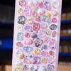Japanese Cartoon 3D Embossed Stickers: Cute Crystal Diamond Decorative Stickers for Kids