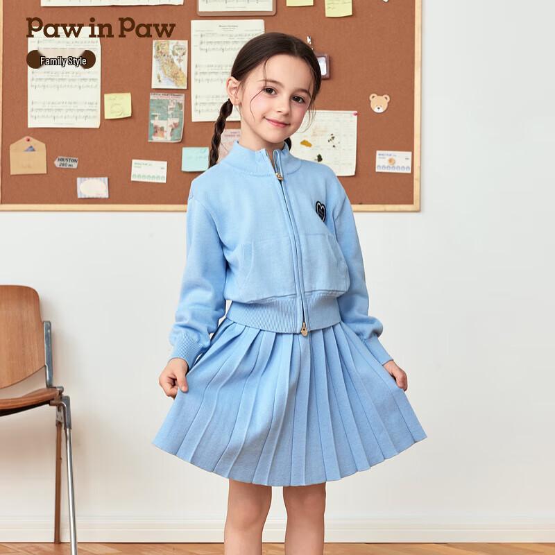 PawinPaw Mädchen Cartoon Bär Strickkleid Set