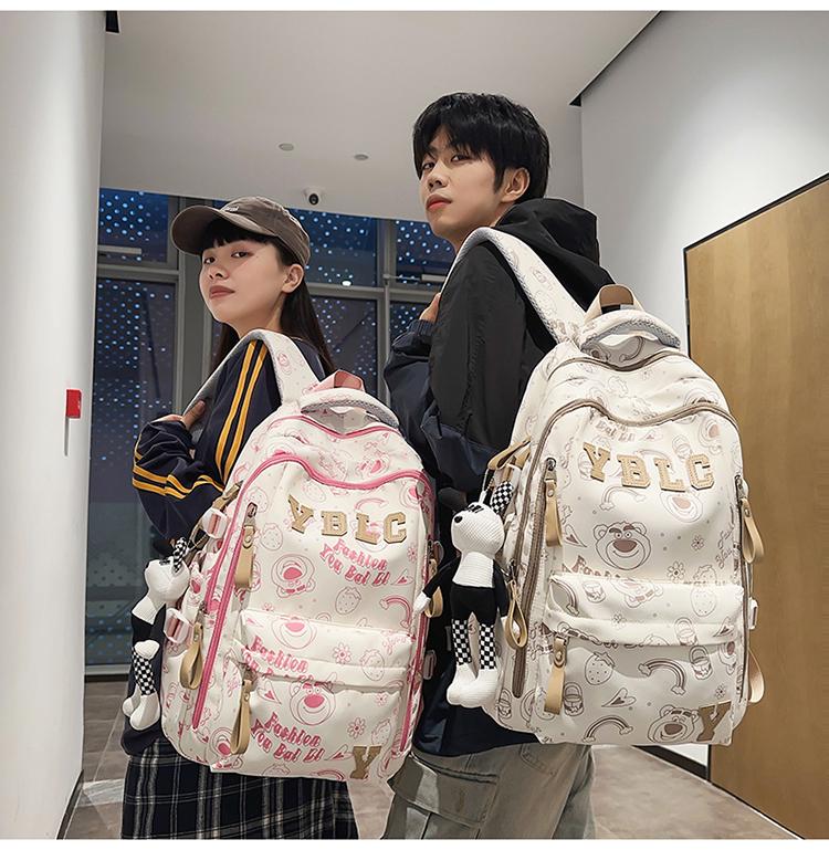 Mochila Impresa de Gran Capacidad para Estudiantes: Bolsa Versátil para Viajes y Ordenador para Adolescentes y Adultos