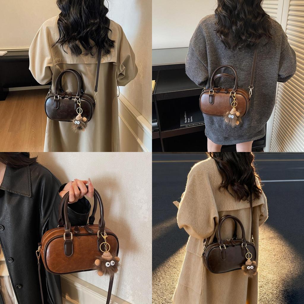 Street Style Pu Crossbody Bag For Women With Zipper Closure And Mobile Pocket