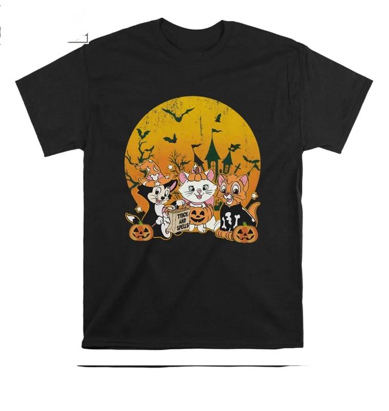 Halloween Cat Marie Characters Tshirt Unisex 2025 S