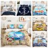 3D Anchor Series Bedding Set Navigation Series Duvet Cover Pillow Case 2/3 Pieces DE135 * 200 Children's Room Full Size Soft Home Textile