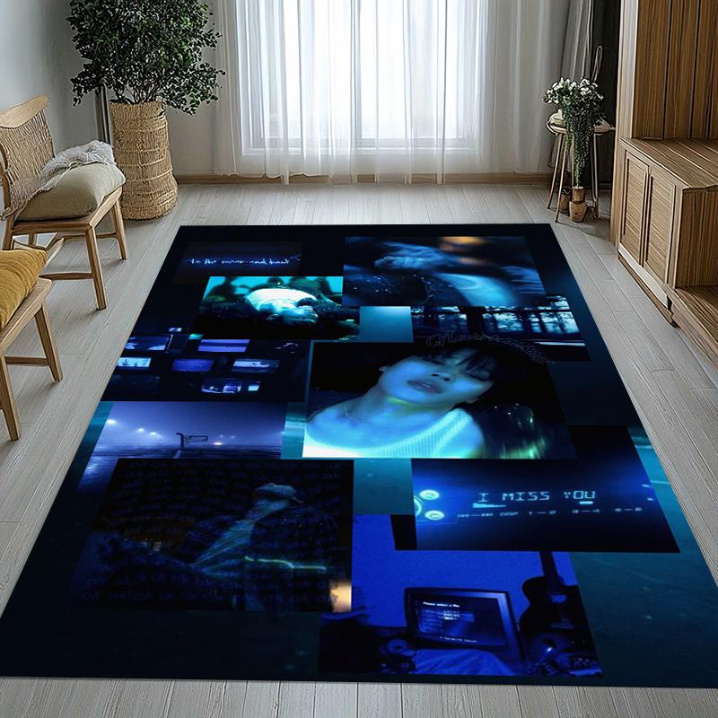 Jimin Kpop B-BTS Star Living Room Non-Slip Area Rug Soft Carpet for Bedroom Kids Playroom Sofa,Home Decor Doormat Gift 40cm x 60cm