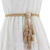 Braided Design Braided Tassel Belt Tassel Detail Dress Waistband Fashion Knit Belt  Waist Accessory