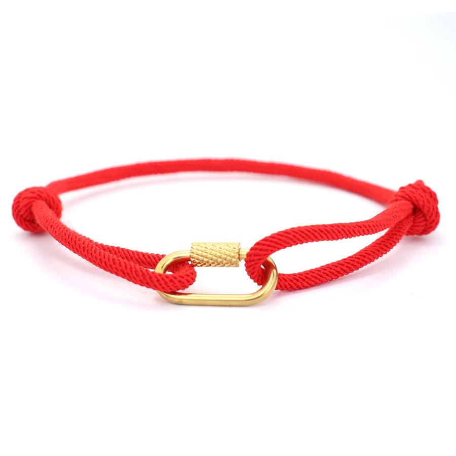 

New Men Adjustable Survival Bracelet With Multi-color Options Stainless Steel Clasp Outdoor Adventures Grade A 3mm Rope Braslet Adjustable красный