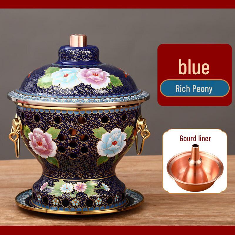 Qīwēi Mini Copper Enamel Hot Pot with Alcohol Stove