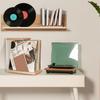 File Holder Wooden Vertical Desktop Organization Sorter Document Organizer Clear File Storage Rack Office Home Storage